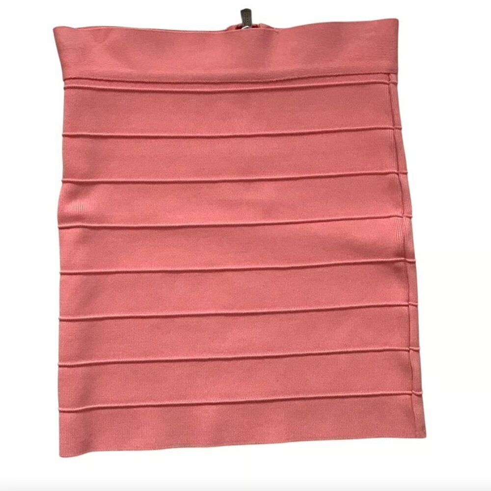 Guess Y2K Coral Orange Stretch Bandage Skirt • Size S 🔴